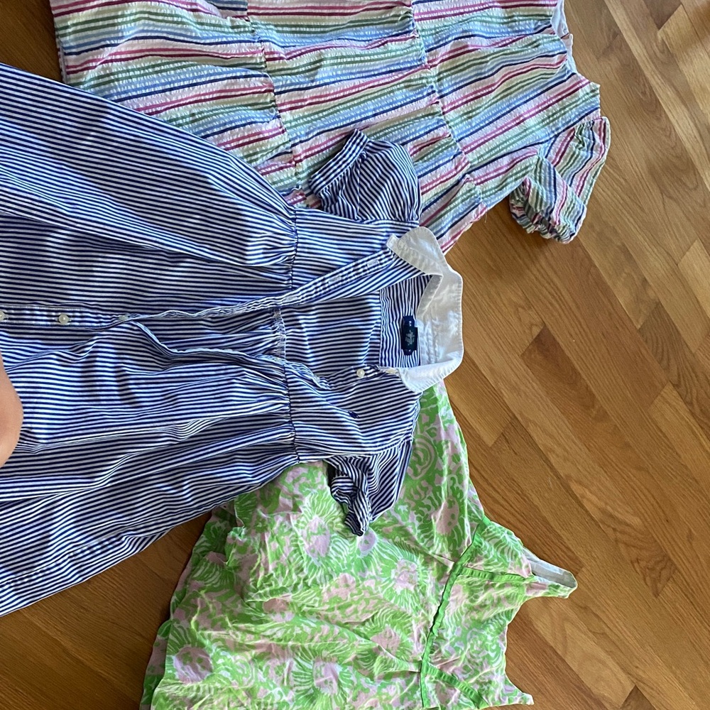 Lilly Pulitzer Kids Dresses - Blue, Green, Pink Stripes